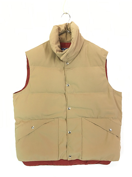 古着 80s USA製 Down Wind コットン シェル ボリューム ダウン ベスト
