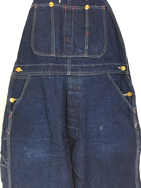 古着 80s USA製 Dickies 濃紺 100%コットン デニム ワーク