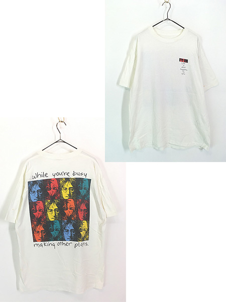 古着 90s John Lennon 「Life is what happens when you're busy