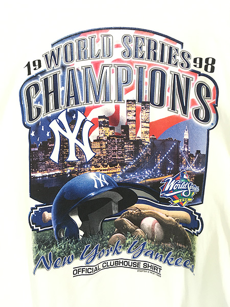 古着 90s STARTER MLB NY Yankees ヤンキース チャンピオン 記念 T
