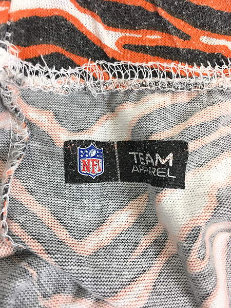 古着 ZUBAZ NFL Cincinnati Bengals ベンガルズ ゼブラ 総柄 イージー