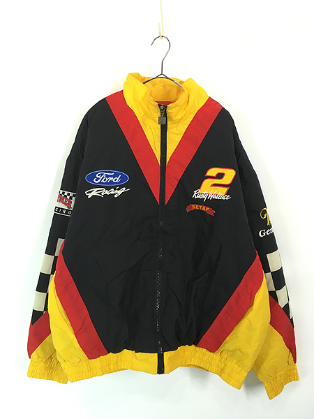 古着 90s No2 Rusty Wallace ドライバー 企業 刺しゅう レーシング