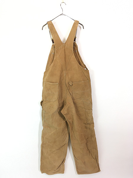 古着 80s USA製 Carhartt ブラウン ダック Wニー ワーク