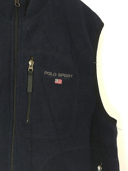 古着 USA製 POLO SPORT Ralph Lauren Dポケット ロゴ 刺しゅう