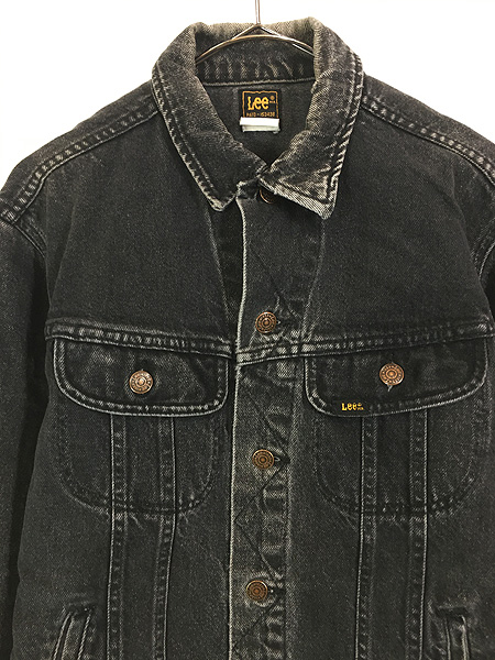 古着 80-90s USA製 Lee 220-5008 ブラック デニム トラッカー