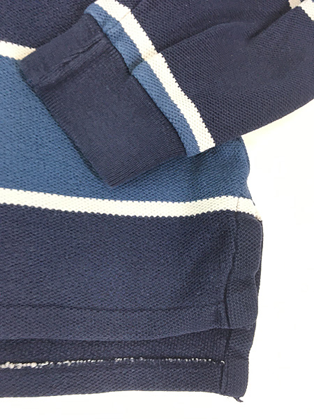 古着 90s USA製 Polo Ralph Lauren マルチ ボーダー コットン ニット
