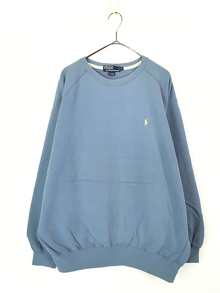 古着 90s Polo Ralph Lauren ワンポイント ソリッド ラグラン