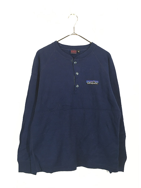 古着 80s Patagonia デカタグ ヘンリーネック ラグラン フリース