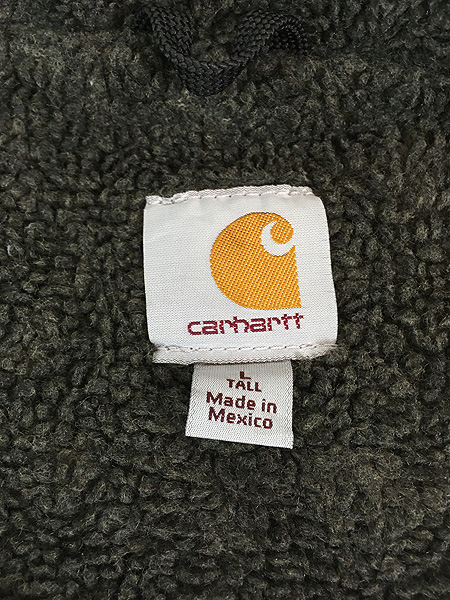古着 Carhartt 裏ボア グレー ダック ハイネック ベスト L Tall 古着