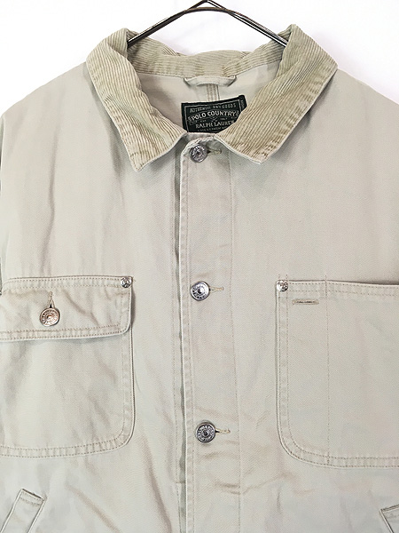 古着 90s POLO COUNTRY Ralph Lauren 襟 コーデュロイ ワーク