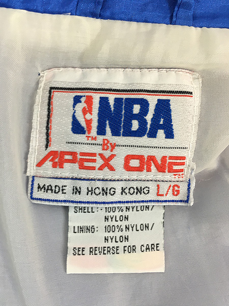 古着 90s NBA New York Knicks クレイジー ナイロン ジャケット L 古着