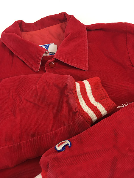 古着 80s USA製 Champion コーデュロイ パデット スタジャン