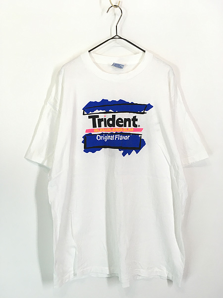 古着 90s USA製 MTV Trident シュガーレス ガム 企業 Tシャツ XL 古着
