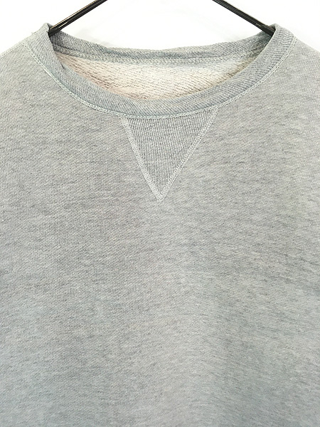 古着 50-60s 無地 ソリッド 100%コットン 前V ヴィンテージ スウェット