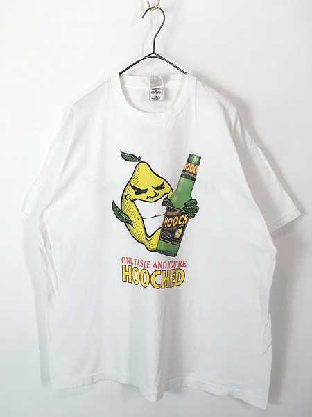 古着 90s HOOCH アルコール ドリンク 企業 Tシャツ XL 古着 - 古着