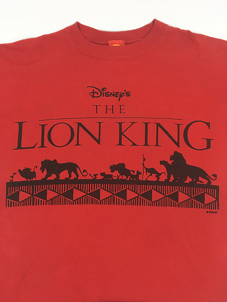 古着 90s USA製 Disney The Lion King ライオンキング シルエット T