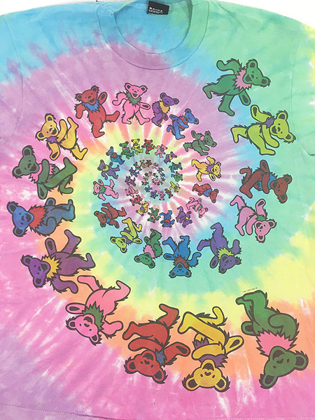 古着 90s USA製 Grateful Dead サークル デッドベア ロック バンド