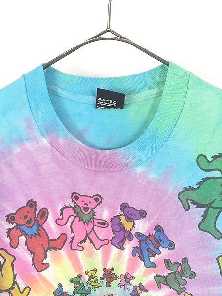 古着 90s USA製 Grateful Dead サークル デッドベア ロック バンド