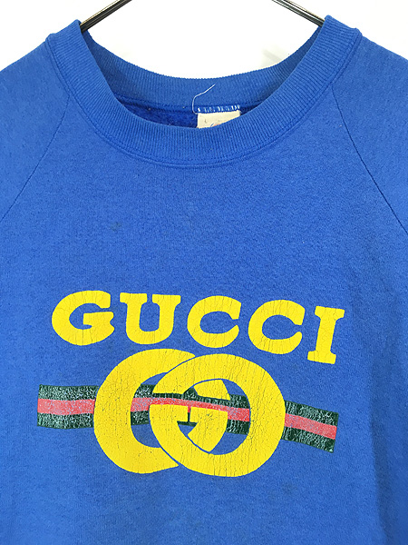 古着 80-90s USA製 GUCCI グッチ パロディー ブートレグ スウェット