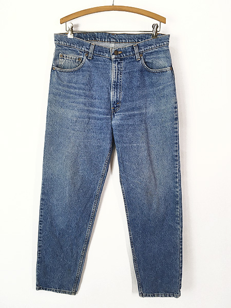 古着 80s USA製 Levi's 550-0290 ブルー デニム パンツ ジーンズ