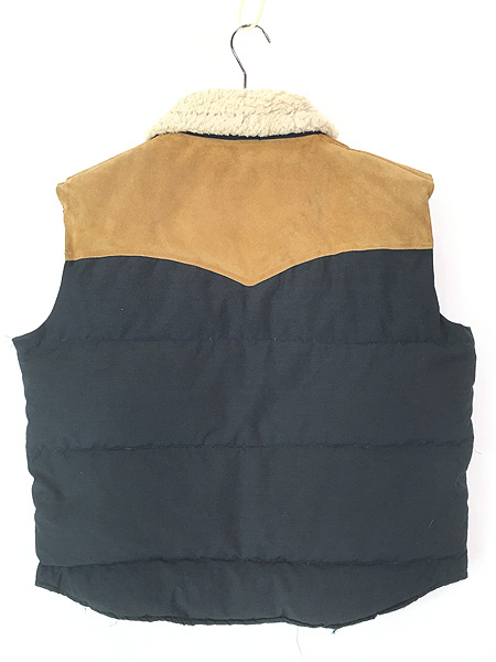 古着 70s USA製 William Barry 本革 スエード ヨーク ボア ショール