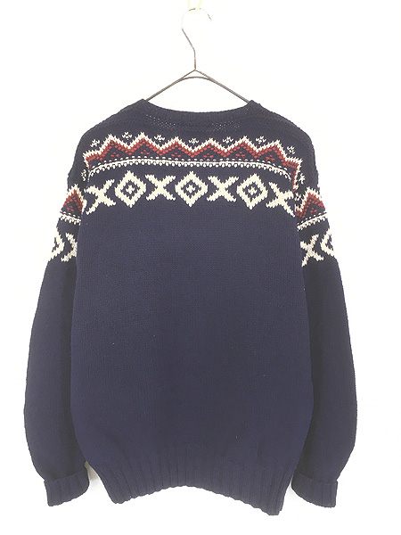 古着 90s Polo Ralph Lauren 「Sucide Ski」 スキー ノルディック柄