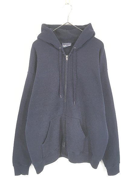 古着 90s USA製 Lee 無地 プレーン セットイン スウェット ジップ