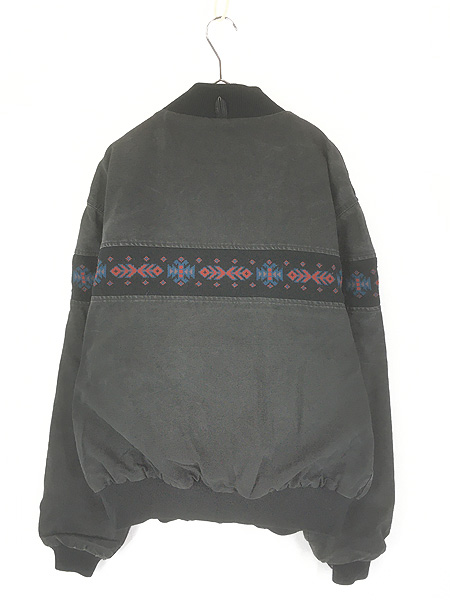 古着 80s USA製 Carhartt ネイティブ パターン!! 裏地 メッシュ