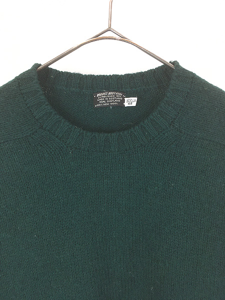 古着 70s Scotland製 Brooks Brothers 上質 シェットランド ウール