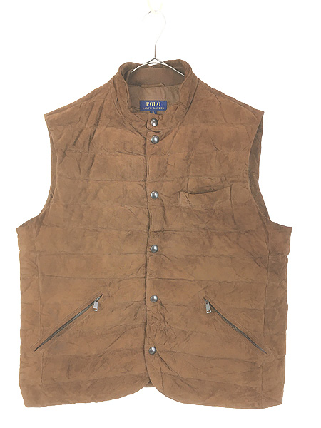 古着 90s ROUTE 66 パッチワーク 本革 オール レザー 襟付き