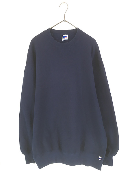古着 90s USA製 Russell 無地 プレーン 前V セットイン スウェット