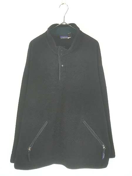 古着 90s USA製 Patagonia 「雪なし」 八の字ジップ ハーフスナップ