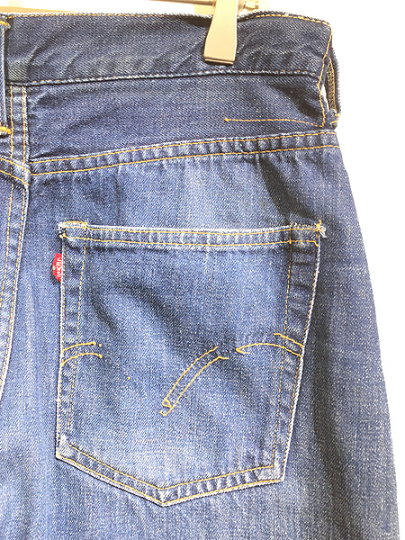 古着 50-60s Levi's 701XX Big E 「ミミ付」 濃紺 インディゴ デニム