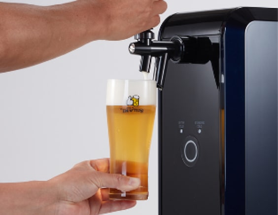 サーバーとビール