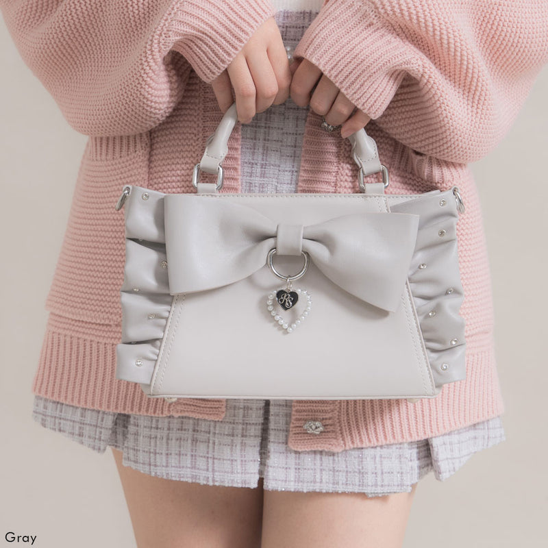 ビッグリボンフリルビジューバッグ – レディースファッション通販の夢