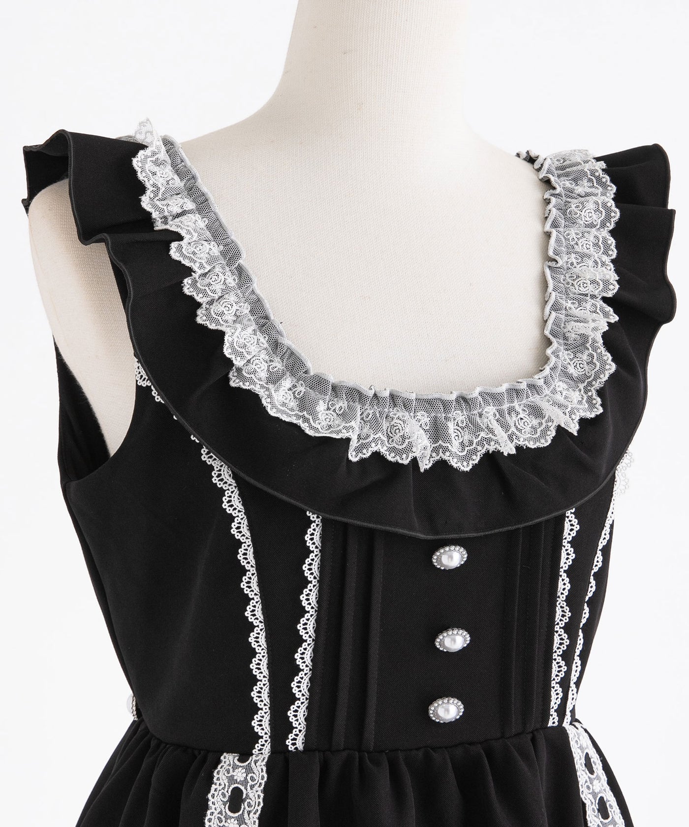 2buy20%OFFクーポン対象】フリルたっぷりはしごレースリボンミニ