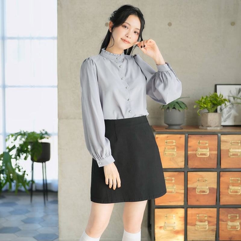 フリルスタンドカラーブラウス – レディースファッション通販の夢展望