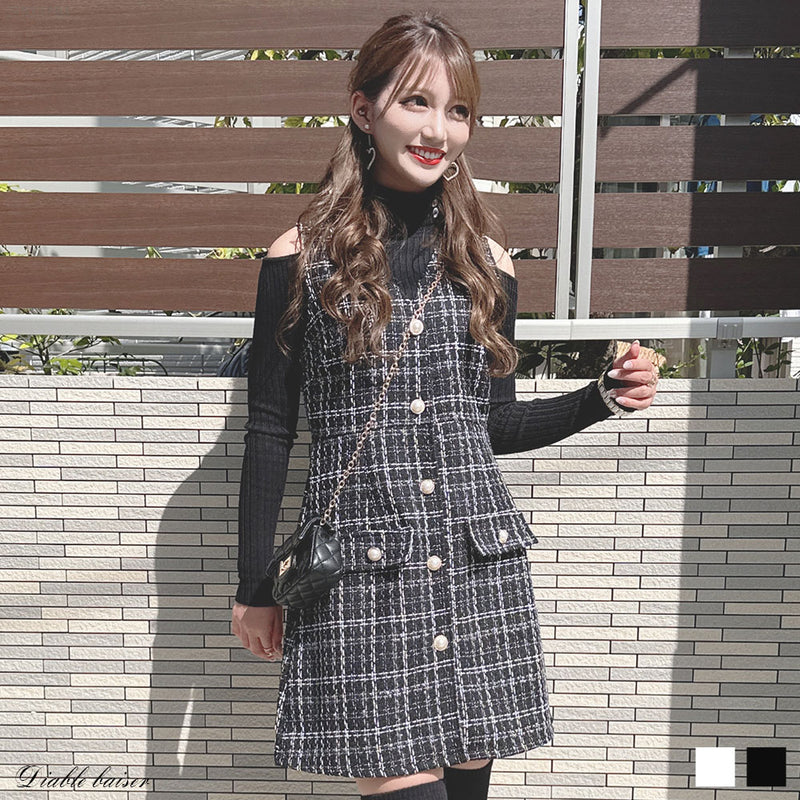 ジャンスカツイードミニワンピ – レディースファッション通販の夢展望