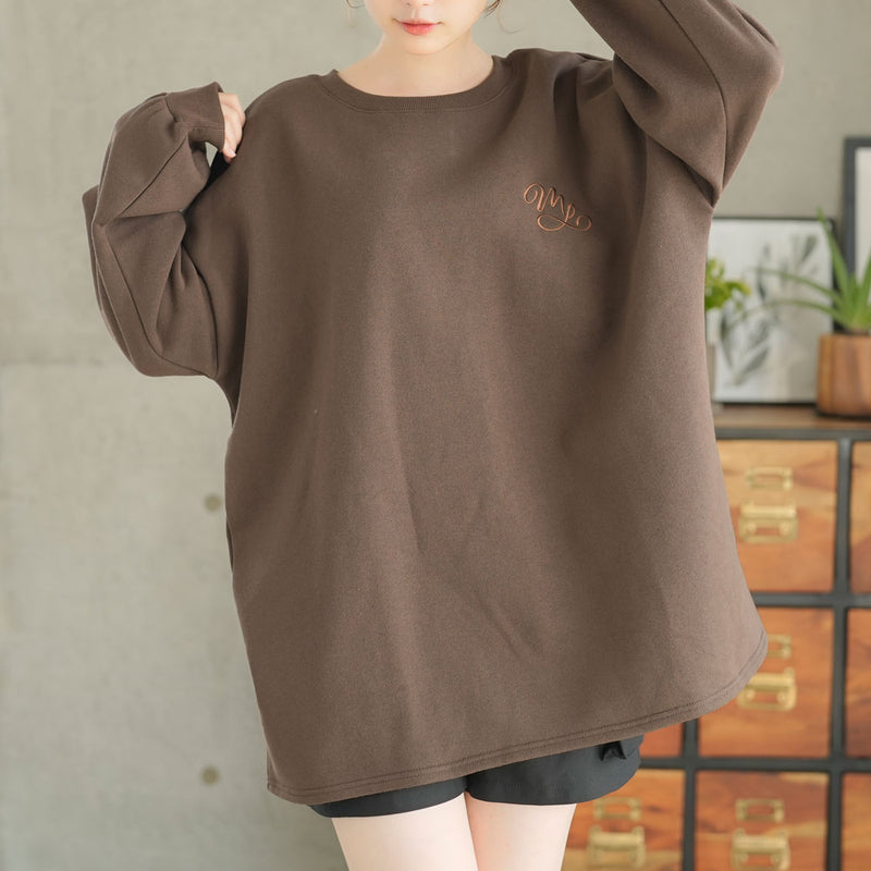 刺繍オーバーサイズくまスウェット – レディースファッション通販の夢