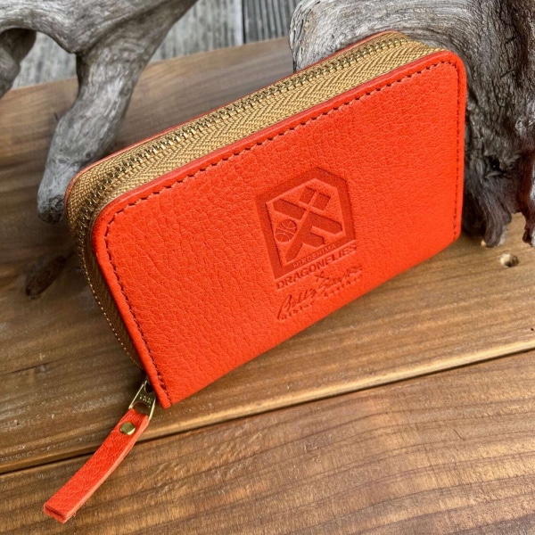 広島ジビエレザー×ドラゴンフライズ鹿革ミニ財布 1個(ミニ財布