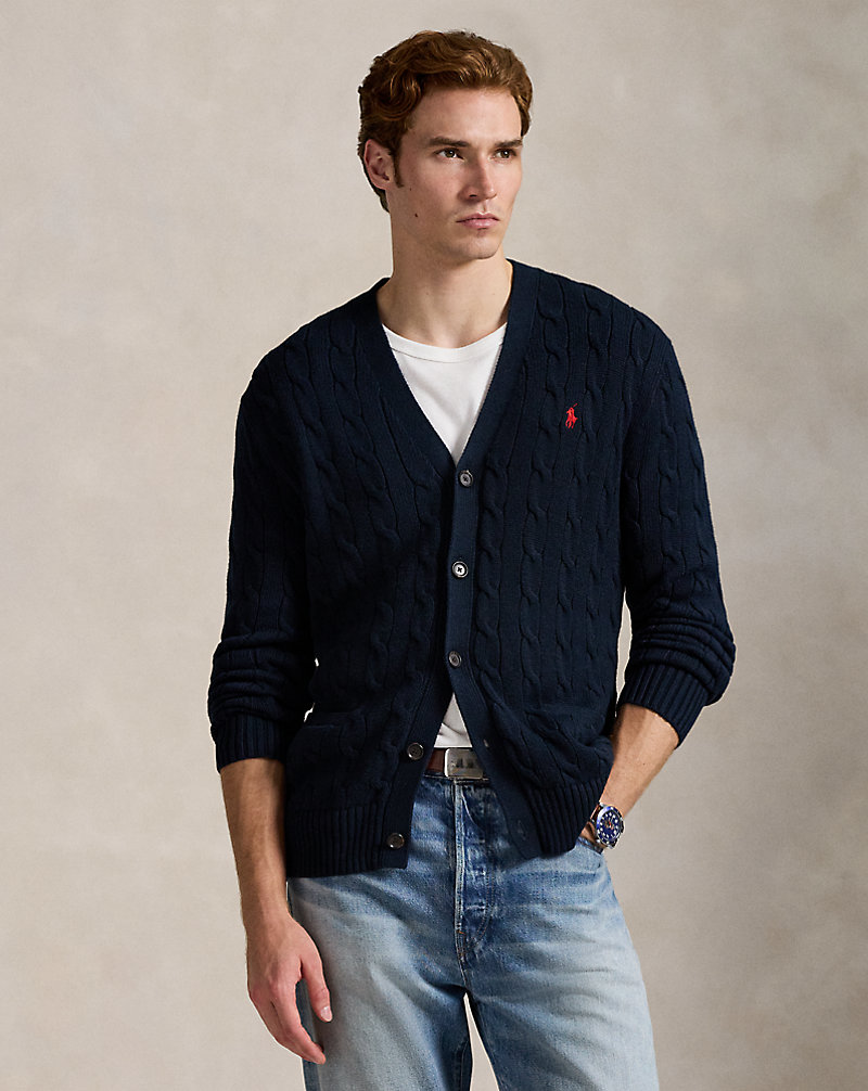 ケーブルニット コットン カーディガン | ラルフ ローレン公式