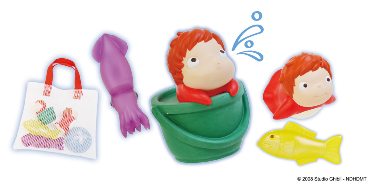 ポニョといもうとたちの手のりソフビにんぎょう！どんぐり共和国「崖の