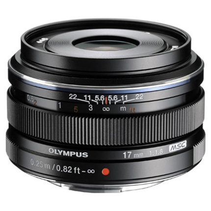 Olympus M.Zuiko Digital 17mm f1.8 Lens Black | Park Cameras