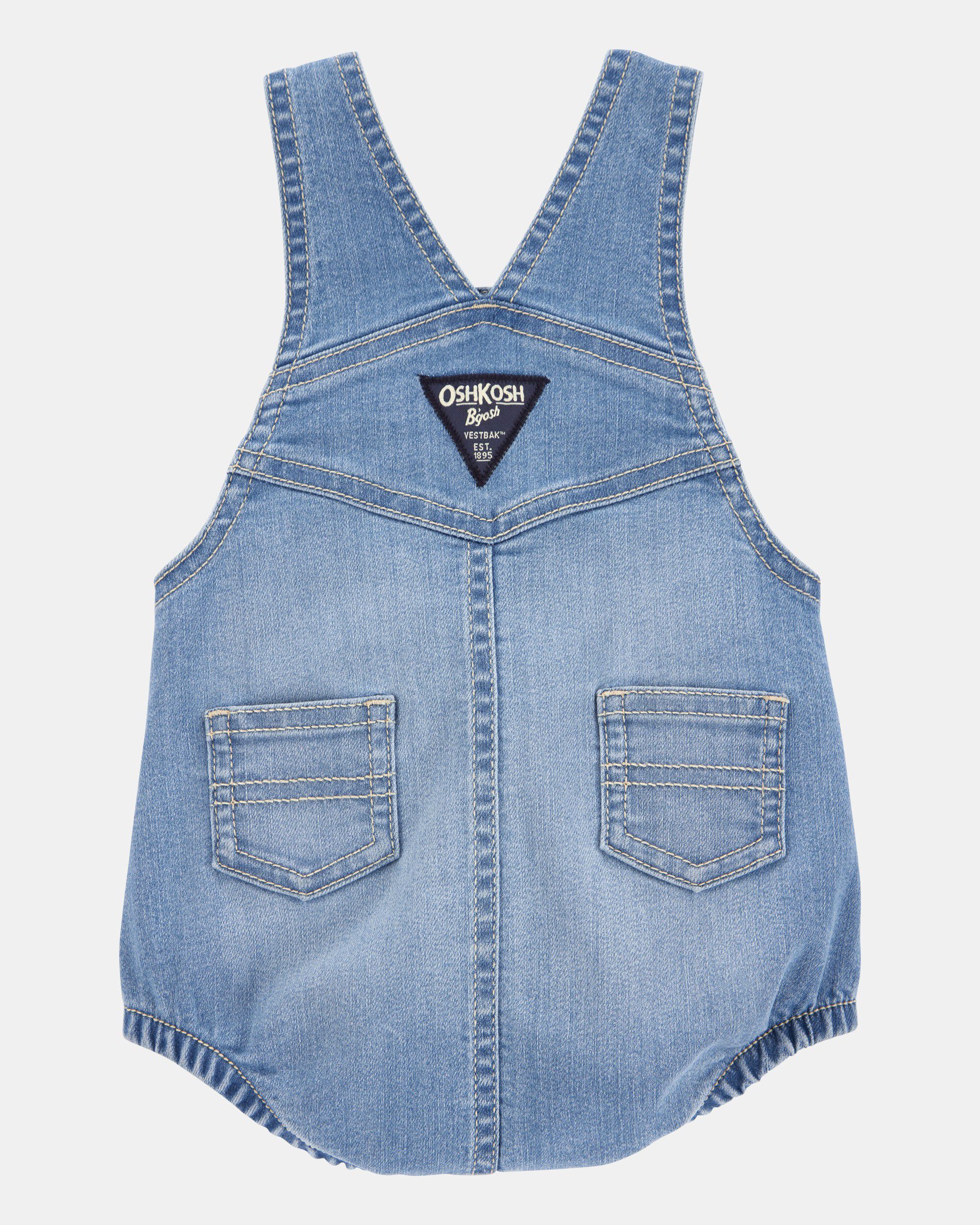 Baby Denim Bubble Romper - Blue - OshKosh B'gosh | Carter's