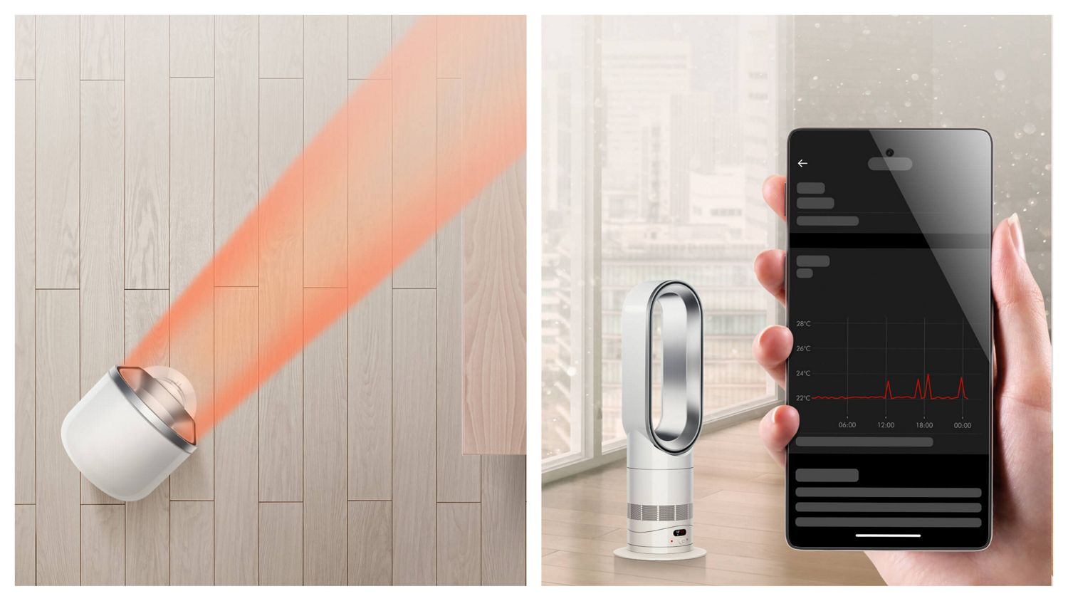Dyson Hot+Cool™ HF1 Remote Link Pre-heat ファンヒーター | 空調家電