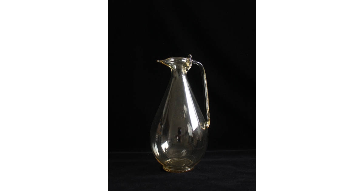 由水常雄 監修 復元正倉院ガラス白瑠璃 水瓶/水差 Y012｜骨董店 のびる