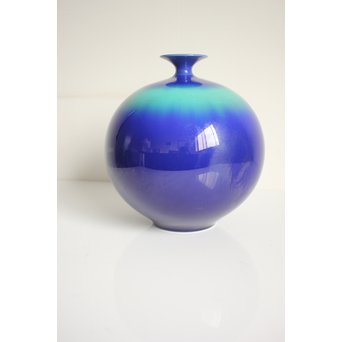 燿彩 壺 人間国宝 三代 徳田八十吉 P122｜骨董店 のびる 古美術 骨董