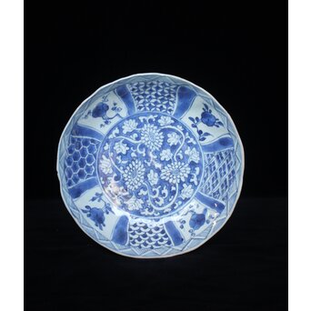 古染付 祥瑞手 深皿7寸 P063｜骨董店 のびる 古美術 骨董 和風建具 蔵