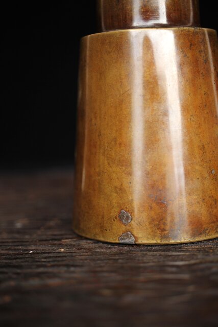 釜師 堀一清 月兎手杵型花瓶 M187｜骨董店 のびる 古美術 骨董 和風