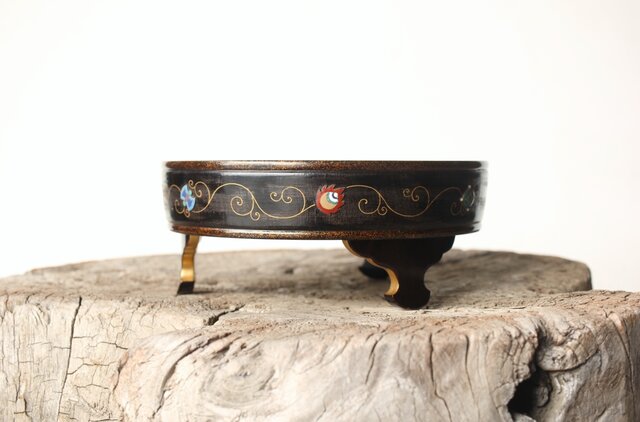 安藤七宝 安藤重兵衛作か 安藤氏謹製共箱 宝尽盆 Y038｜骨董店 のびる